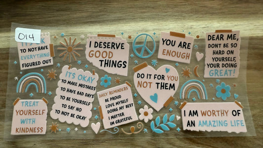 #14 Positive Affirmations K's Krafty Barn