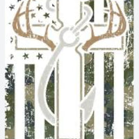 Hunting & Fishing cross K's Crafty Vibes Co.