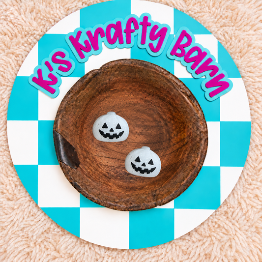 3D White Skeleton Dumplin Silicone Focal Bead
