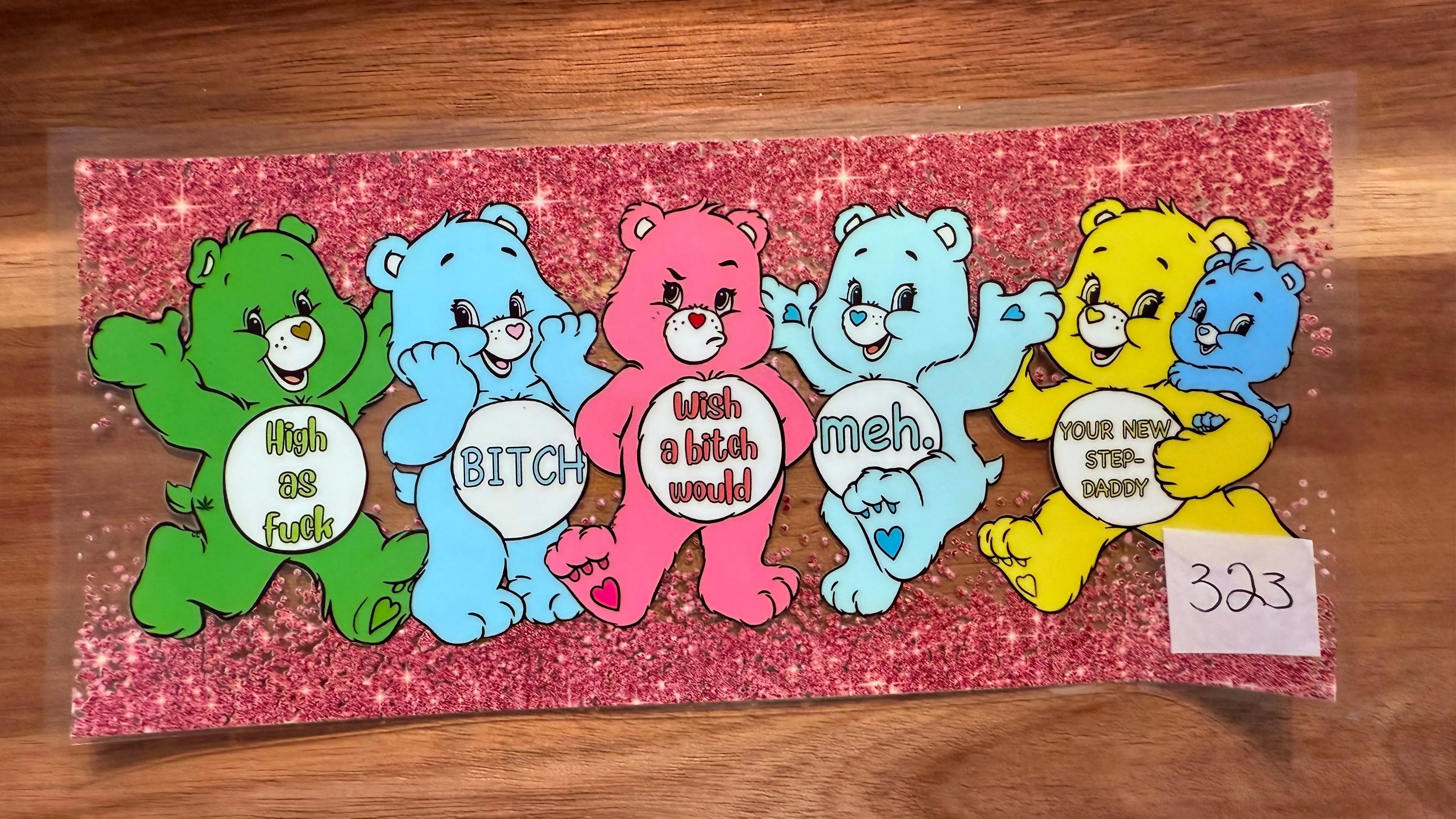 #323 Bad Care Bears K's Krafty Barn