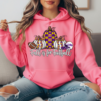 LSU Fall Is for Football Pumpkin Graphic Hoodie