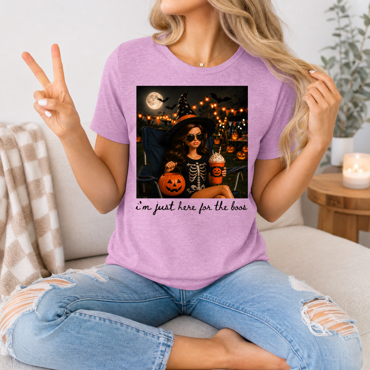 Just Here for the BOOS Premium Graphic Tee
