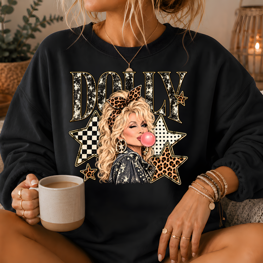Dolly Bubblegum & Stars Crewneck Sweatshirt