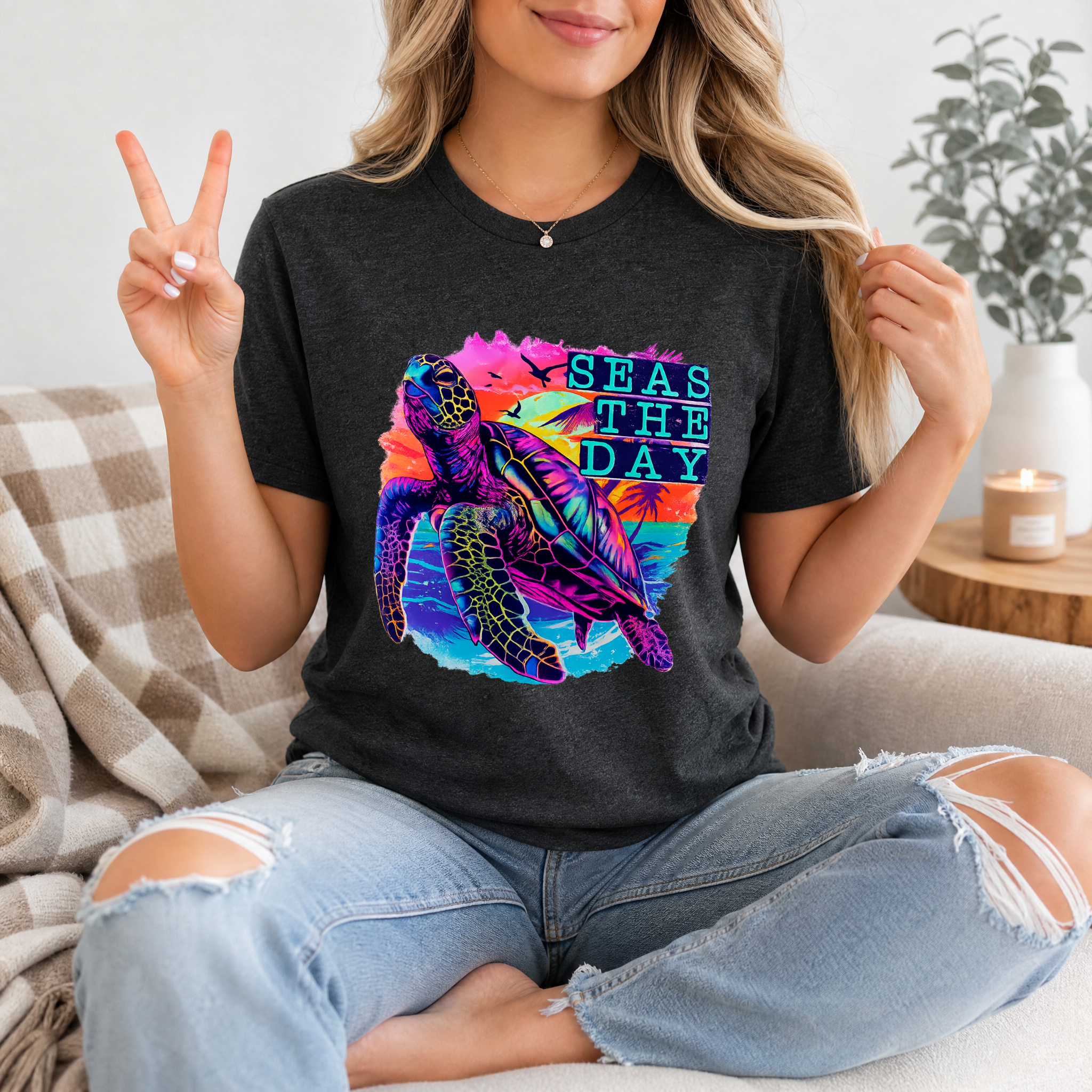 Seas The Day Premium Graphic Tee