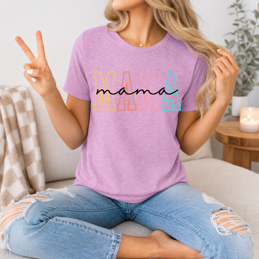 Neon Mama Outline & Script Graphic Tee