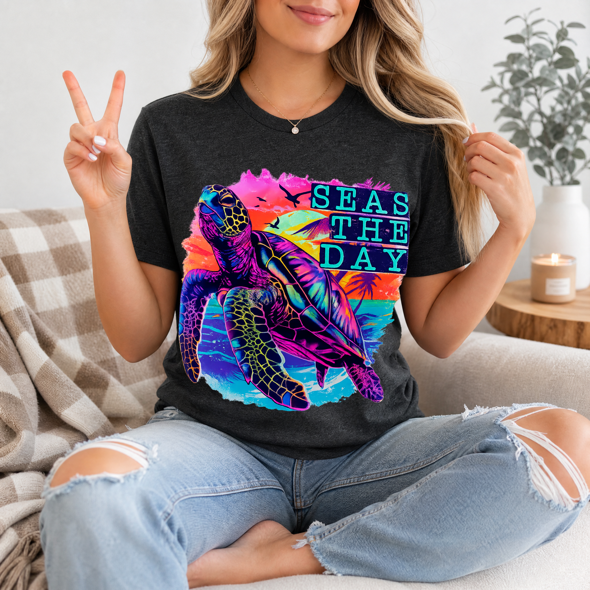 Seas The Day Premium Graphic Tee