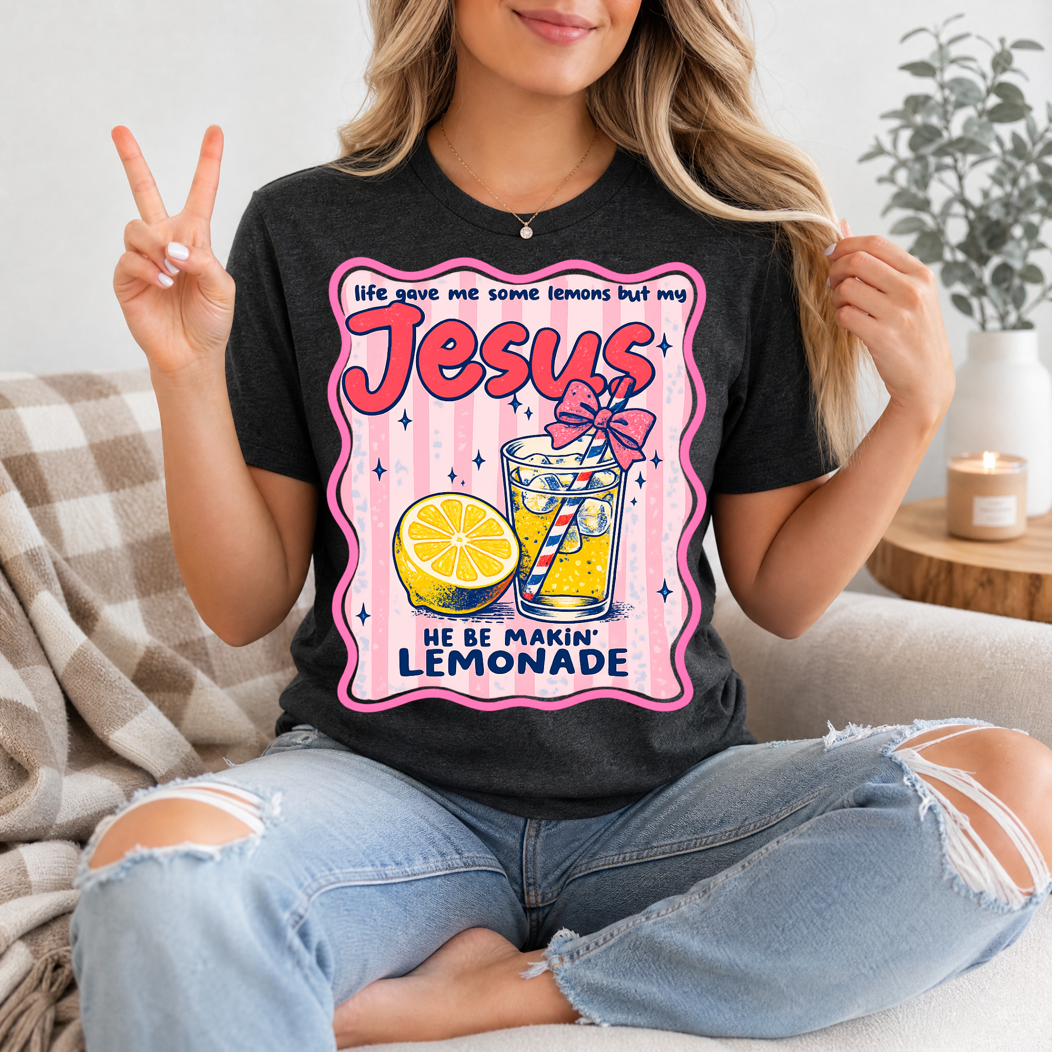 He Be Making Lemonade Premium Graphic Tee
