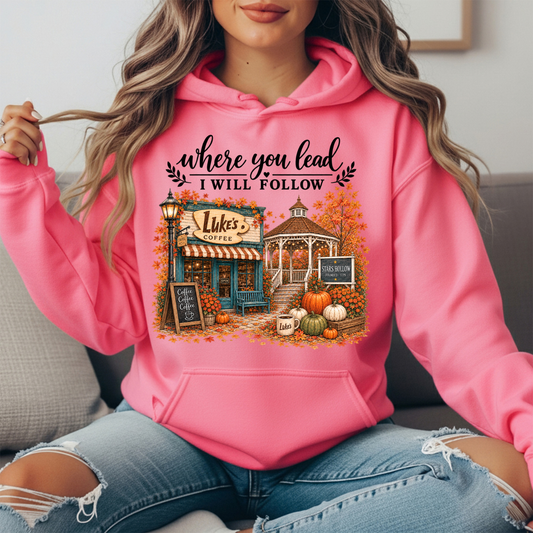 Where You Lead, I Will Follow Premium Hoodie Sweatshirt
