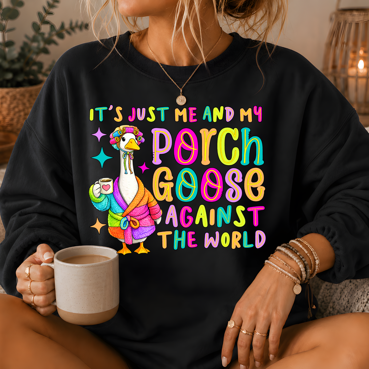 Porch Goose Against the World Crewneck Sweatshirt
