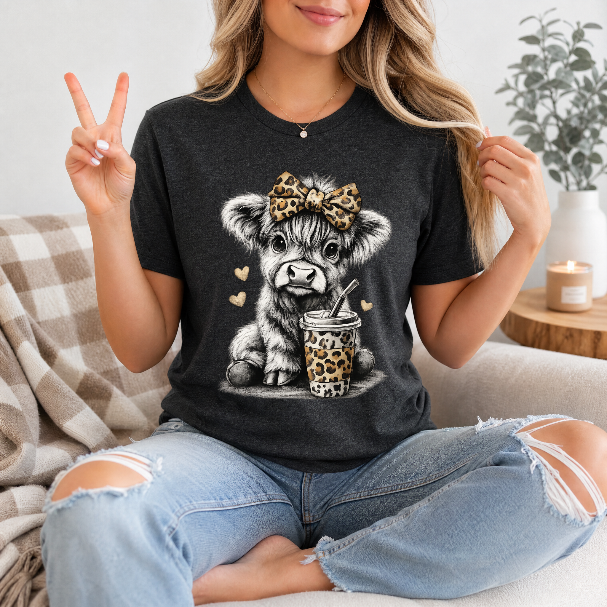 Leopard Highland Premium Graphic Tee