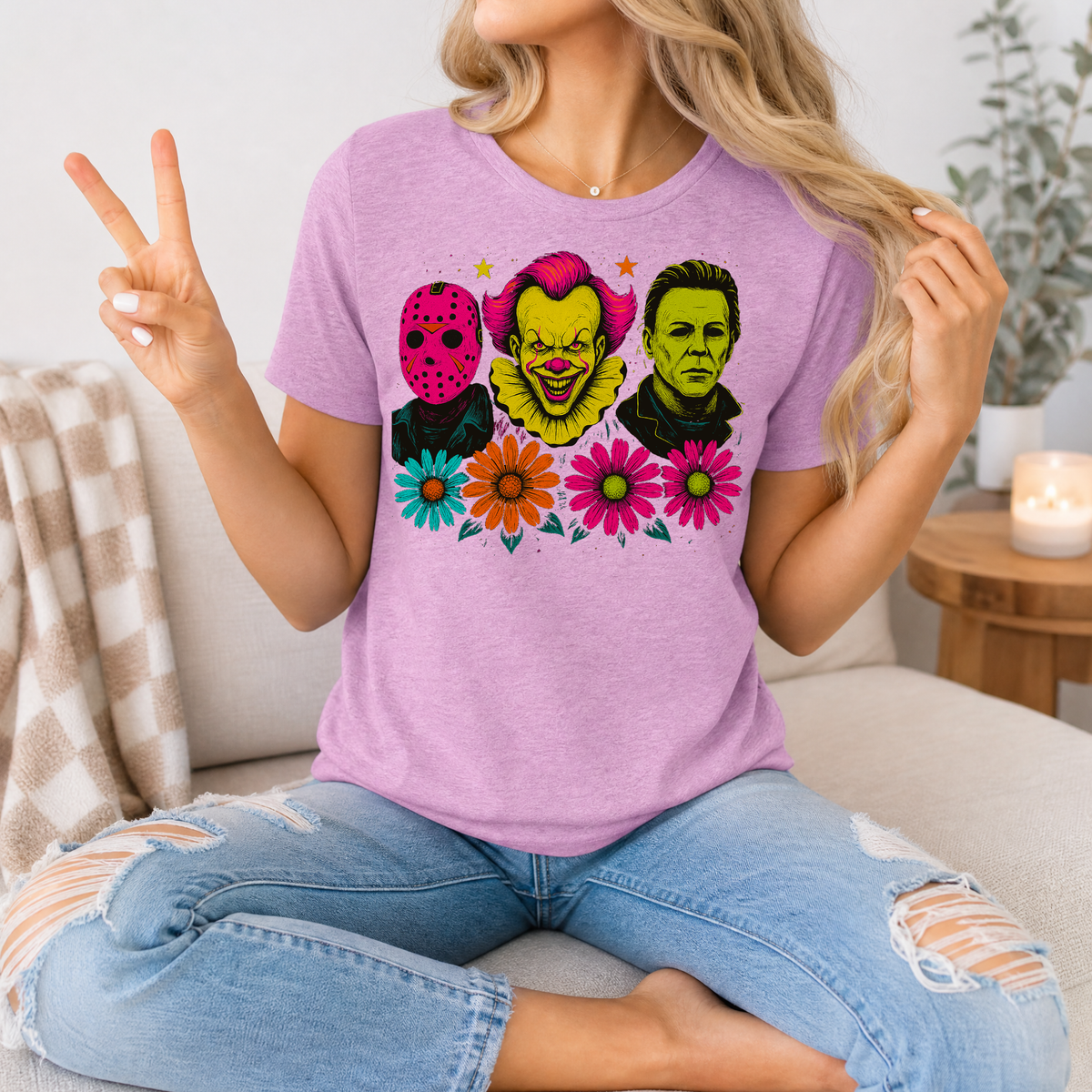 Neon Horror Premium Graphic Tee