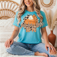 Just Here for the Pie Pumpkin Pie Graphic Tee