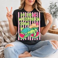 Watermelon Crawl Turtle Premium Graphic Tee