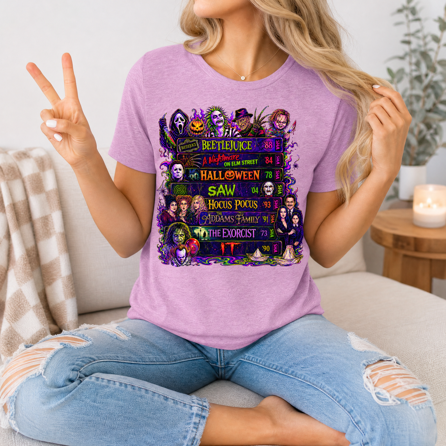 90's Halloween VHS Premium Graphic Tee