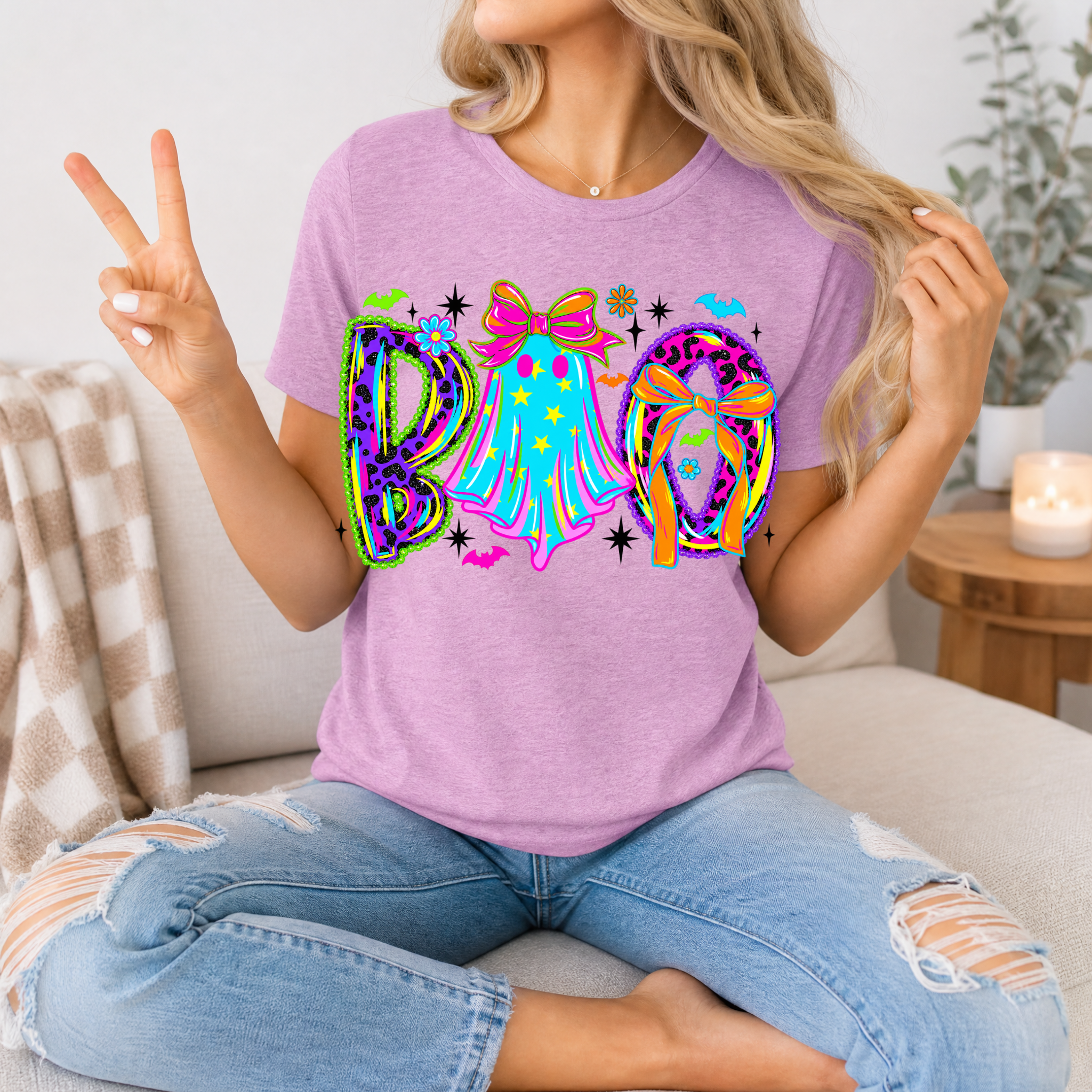 Neon BOO Premium Graphic Tee