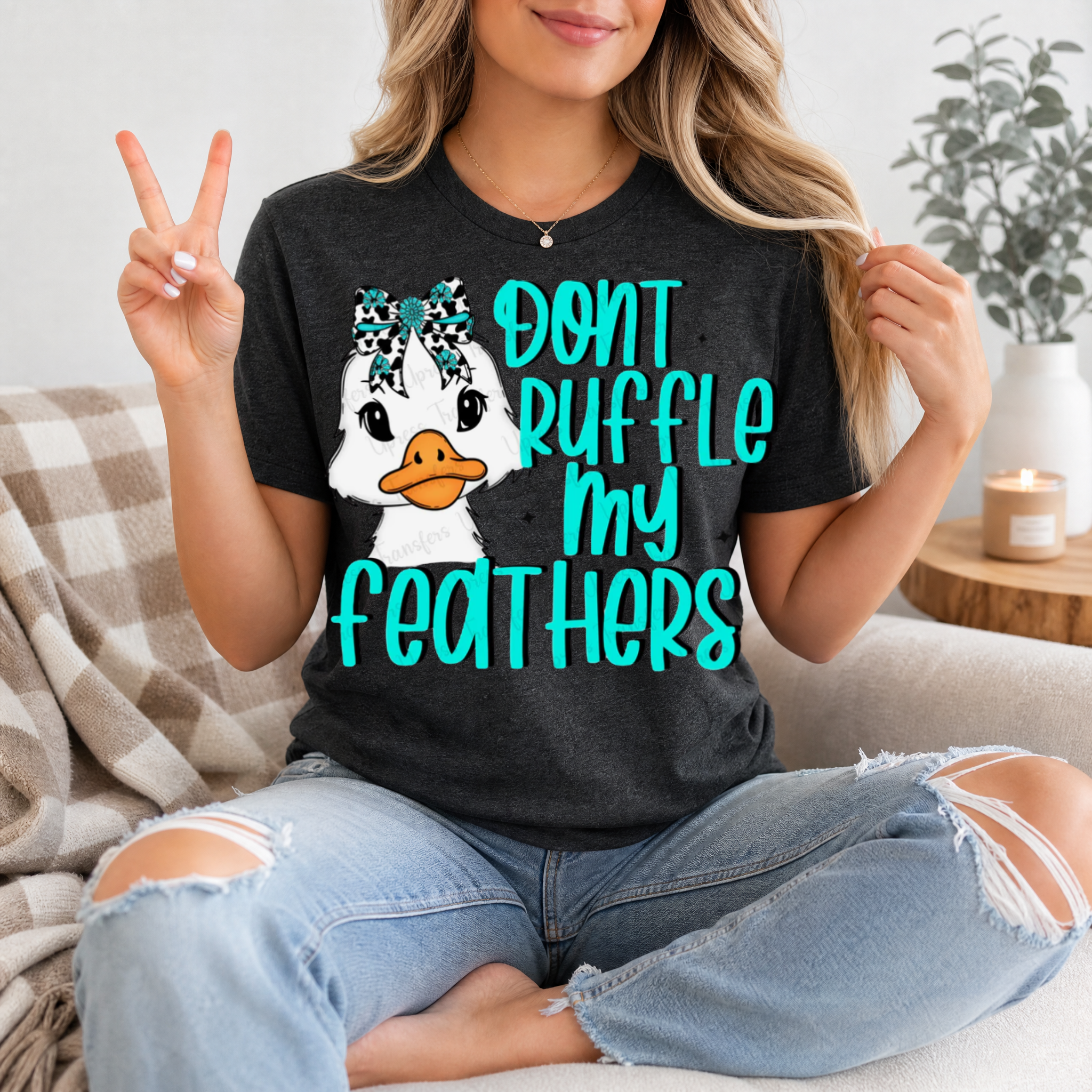 Don't Ruffle My Feathers Premium Graphic Tee