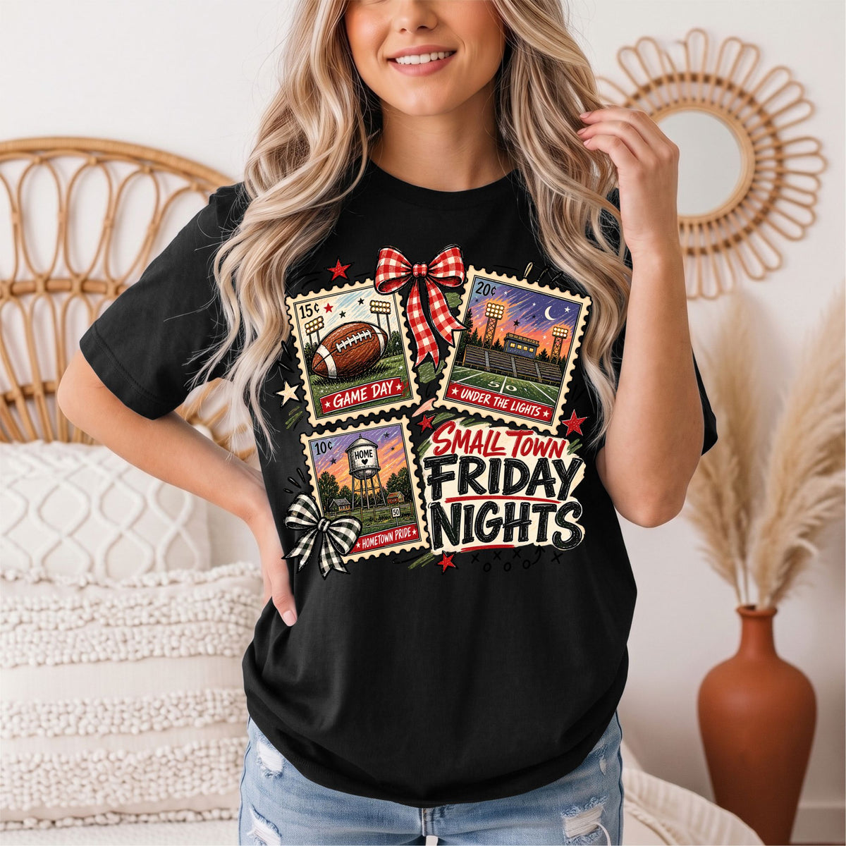 Small Town Friday Nights Football Graphic Tee