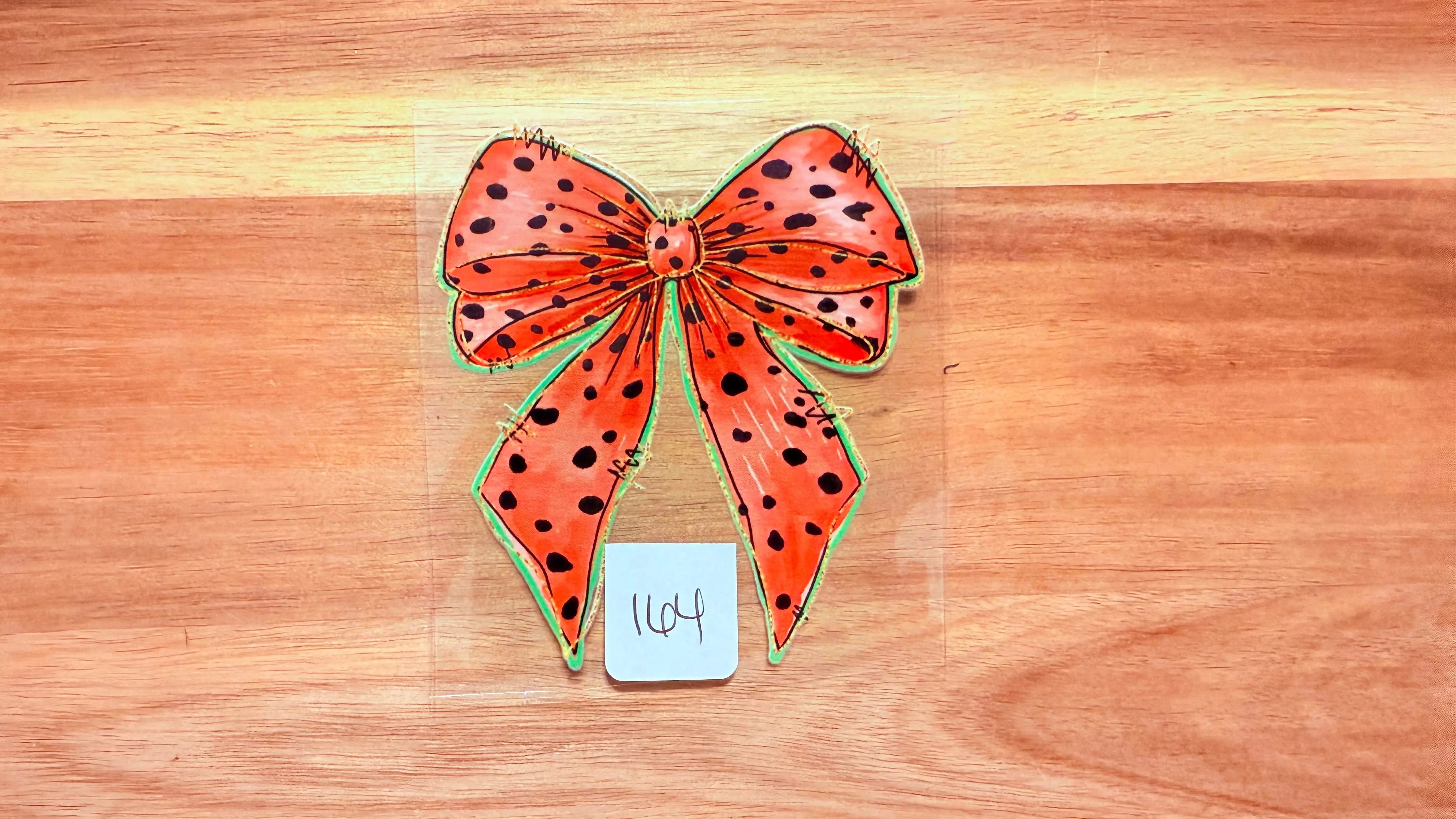 #164 Watermelon bow K's Krafty Barn