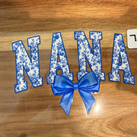 #750 Nana with blue bow K's Krafty Barn