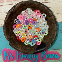 14mm Wavy Spacers for beadable items- 50 pack RANDOM MIX K's Krafty Barn