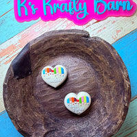 Silicone Focal Bead- 3D Double-sided-Teacher be teacher ever K's Krafty Barn
