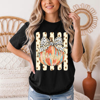 Mama Pumpkin & Spotted Bow Fall Graphic Tee