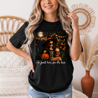 I'm Just Here for the Boos Halloween Graphic Tee