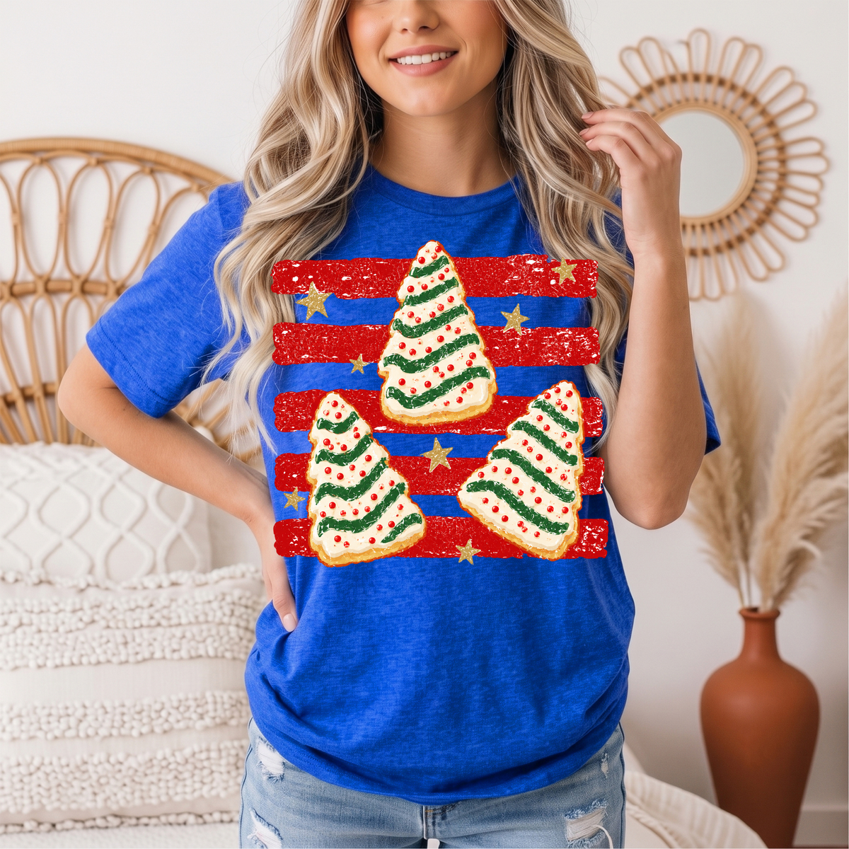 Christmas Tree Snack Cake Graphic Tee