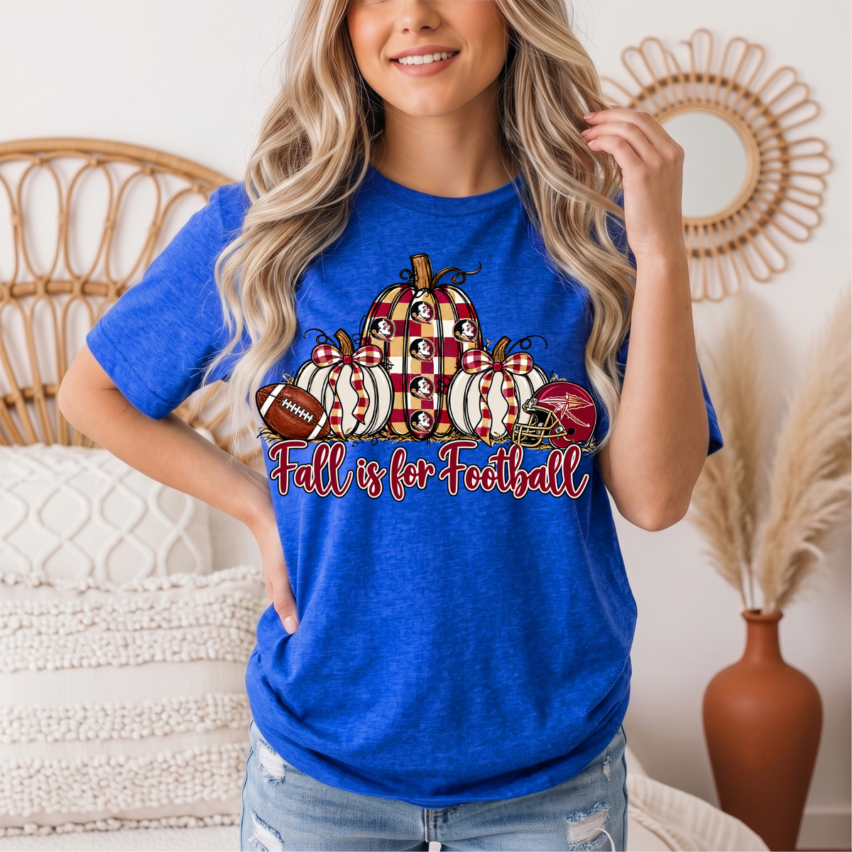 Fall Is For Football -Noles Premium Graphic Tee