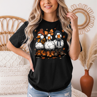 Autumn Duck Trio Boots & Bow Graphic Tee