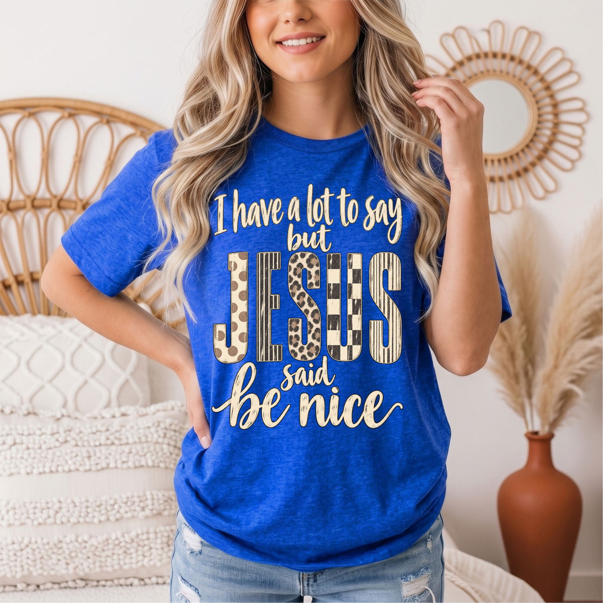 I Have a Lot to Say, but Jesus Says No Christian Graphic Tee