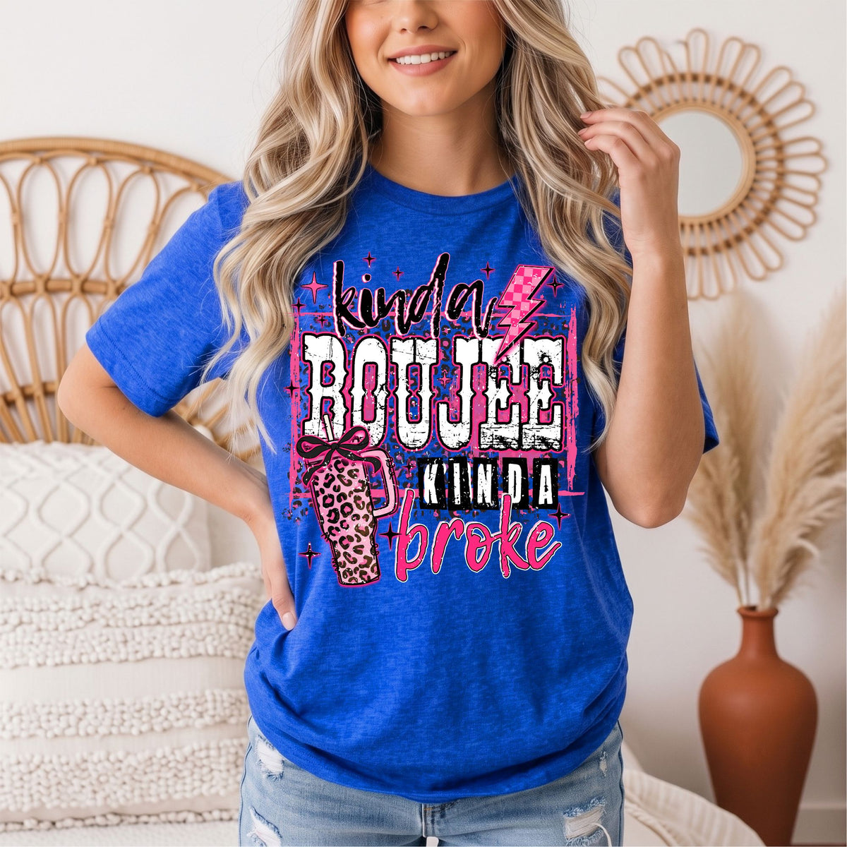 Kinda Boujee Kinda Broke Graphic Tee