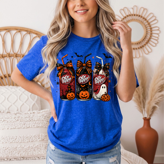 Dr P Halloween Bows & Ghost Graphic Tee