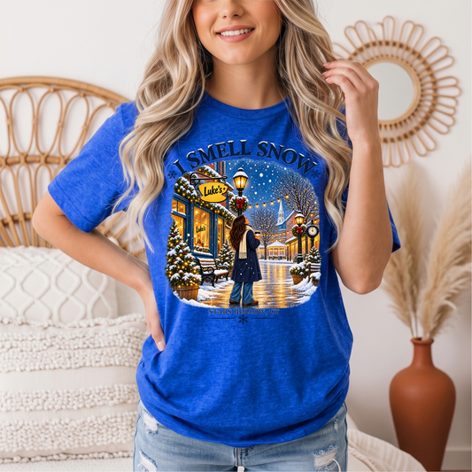 I Smell Snow Graphic Tee – Stars Hollow Winter Scene