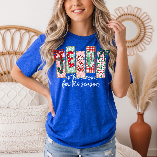 Jesus Is the Reason for the Season Christmas Graphic Tee