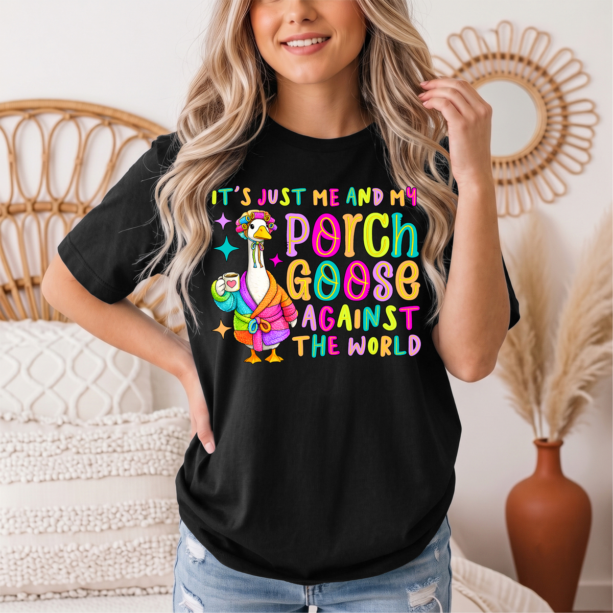 Me and My Porch Goose Against the World Graphic Tee