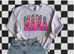 Mama Checkered Pink Flame