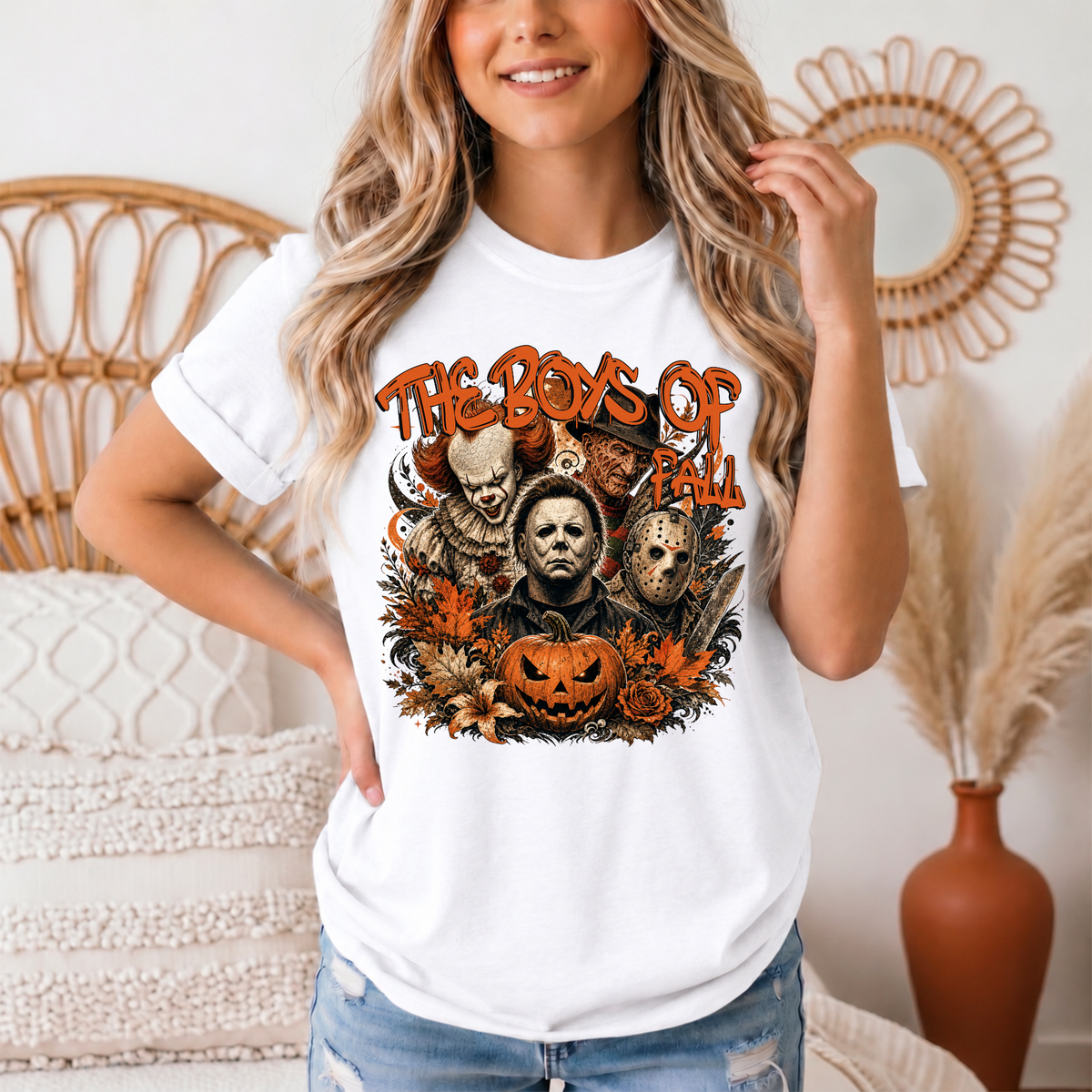 The Boys of Fall Horror Halloween Graphic Tee