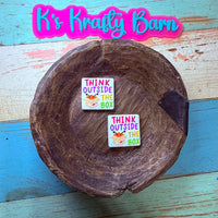 Silicone Focal Bead- Think outside the box K's Krafty Barn