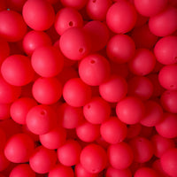 15mm Solid Silicone Beads- Electric Pink K's Krafty Barn