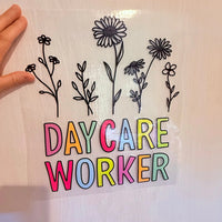 Daycare worker flowers K's Crafty Vibes Co.