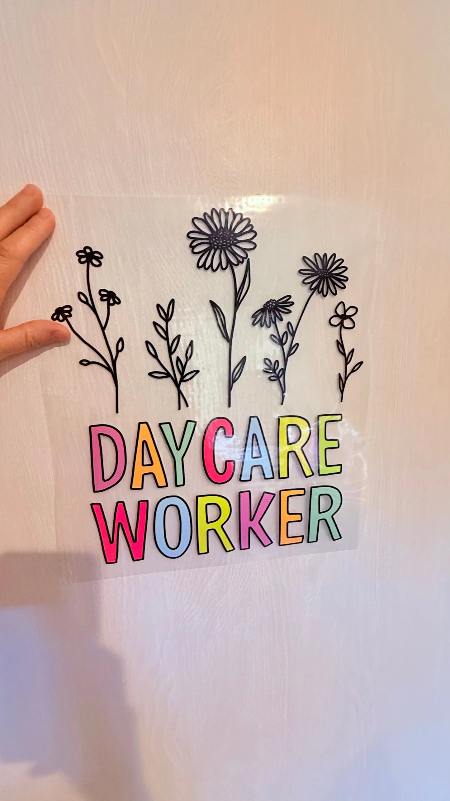 Daycare worker flowers K's Crafty Vibes Co.