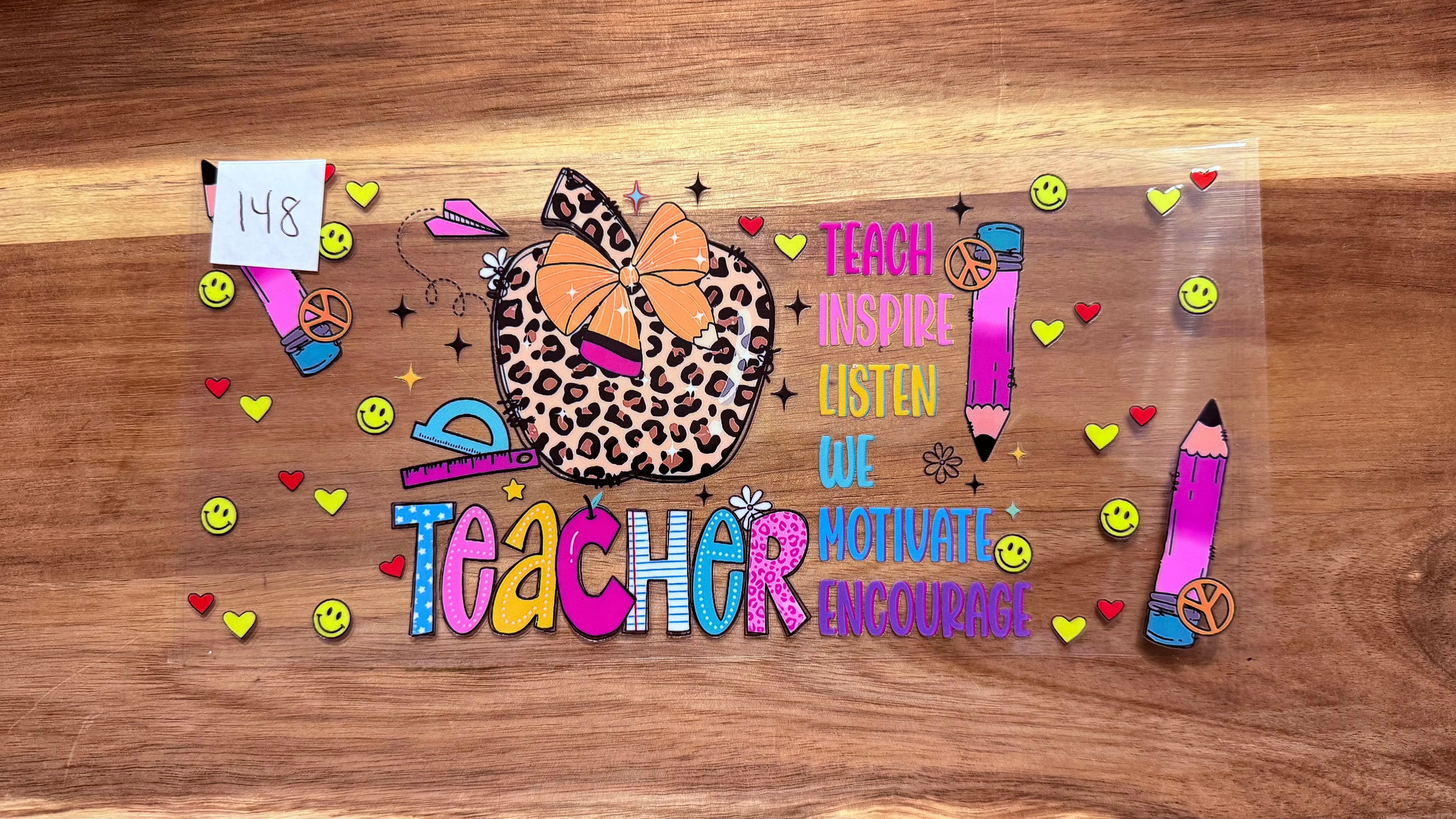 #148 Teacher with an apple K's Krafty Barn