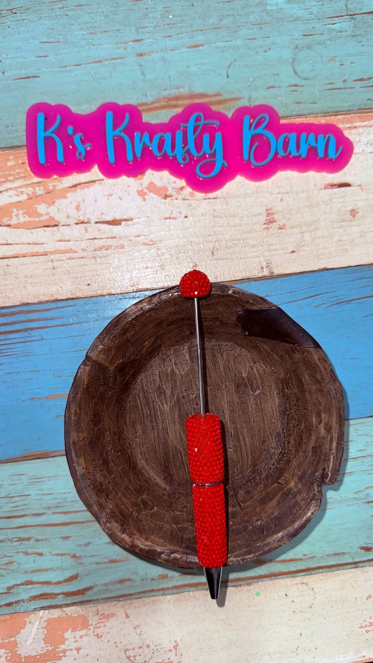 Beadable Pens-Rhinestone Super Blingy “Fancy” K's Krafty Barn