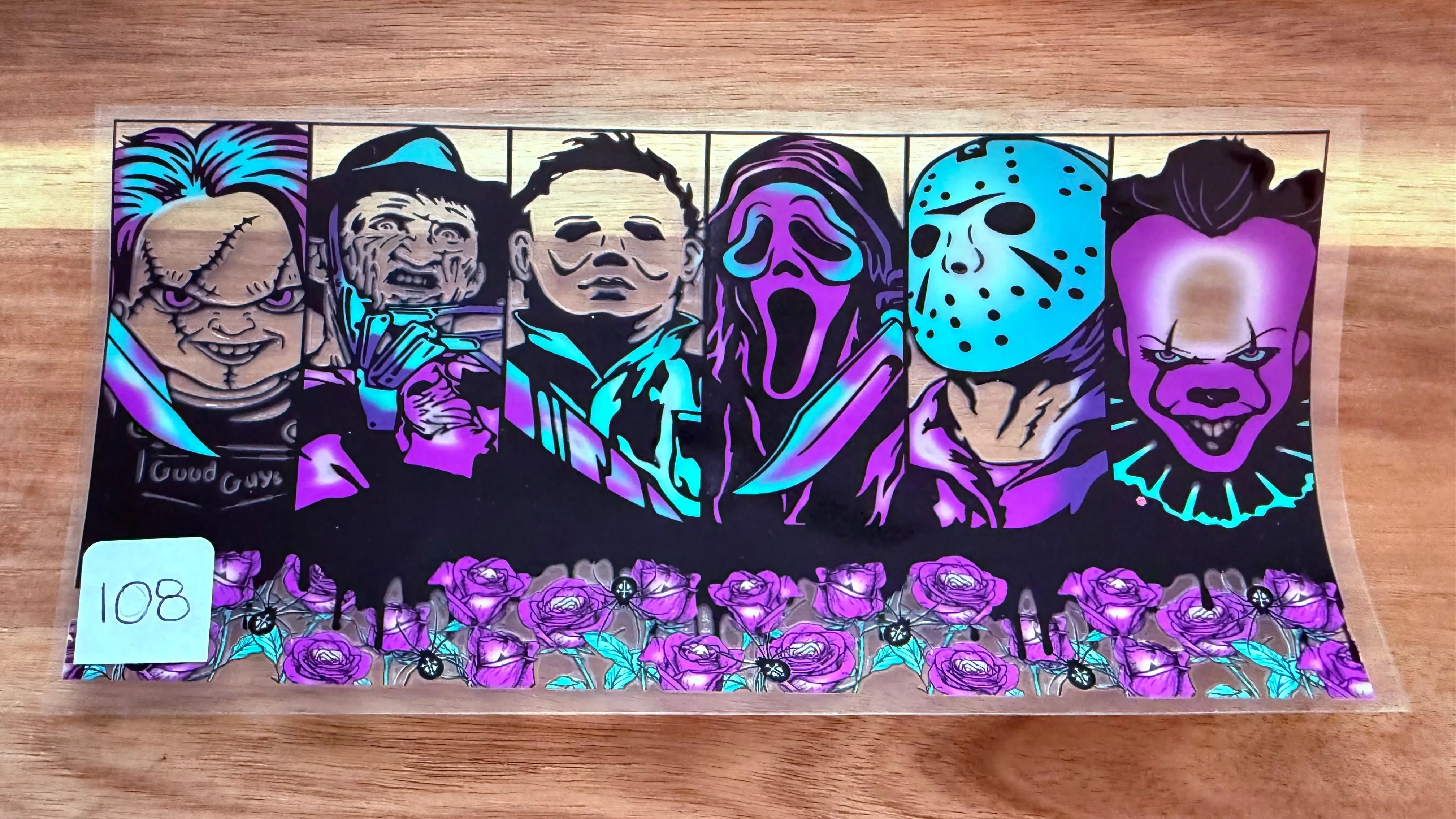 #108 Purple and black characters K's Krafty Barn