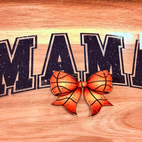 #575 Mama Basketball Bow K's Krafty Barn