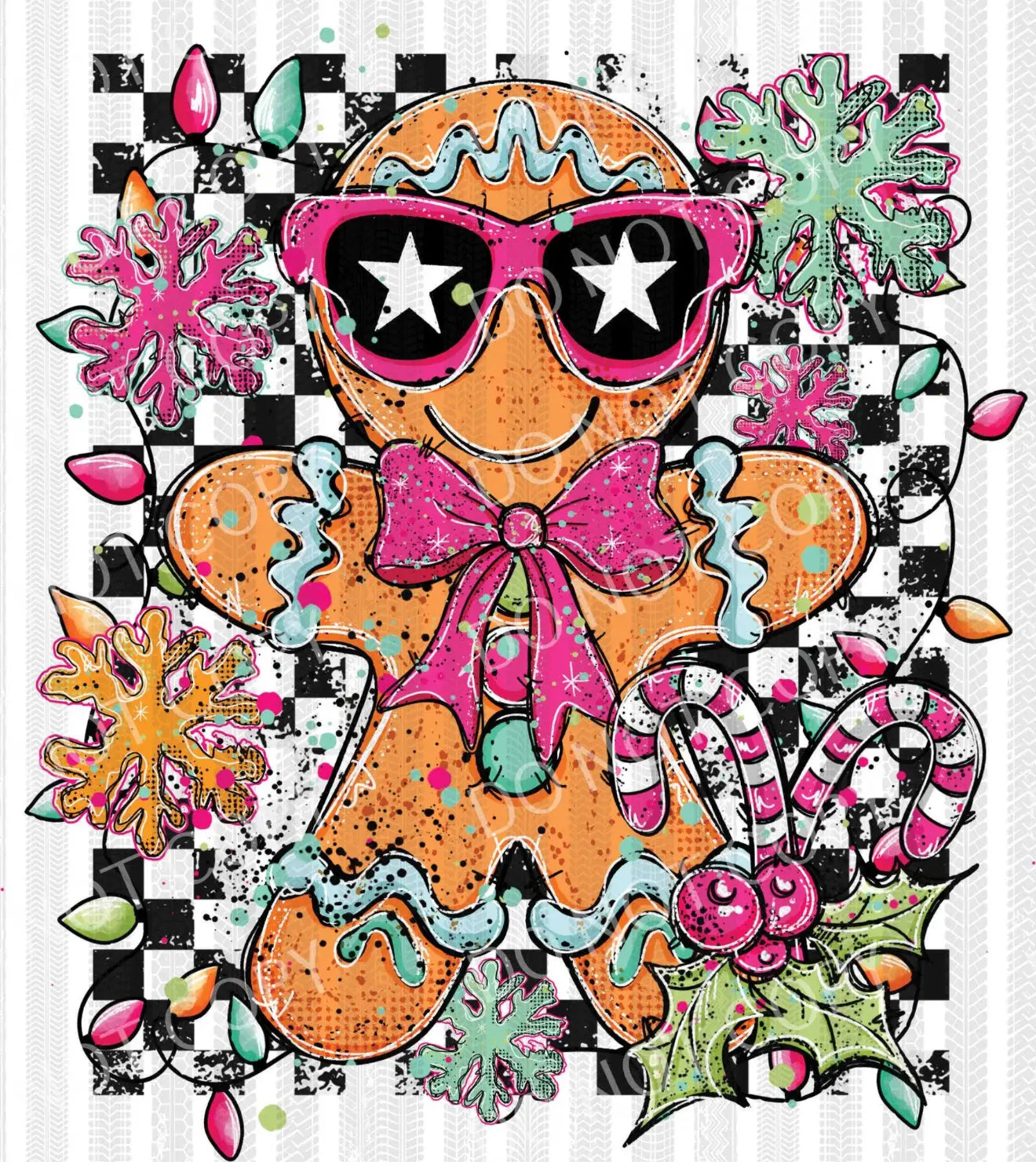 Cool Gingerbread man K's Crafty Vibes Co.