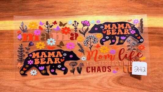 #242 Mom Life the perfect chaos K's Krafty Barn