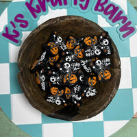 Halloween Silicone Focal Bead-    Feliz Lunes Jack Pumpkin