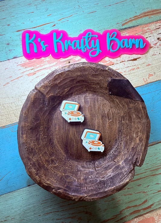 Silicone Focal Bead- Record player K's Krafty Barn
